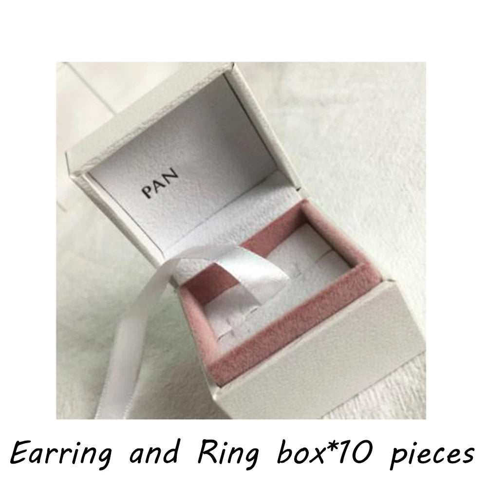 2026 Fashion Pan Beautiful Ring and Earring Pink Color Box -Pbox-1014