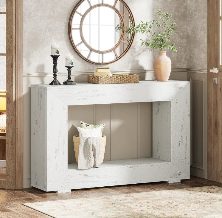 Tribesigns Farmhouse Storage Console Table for Entryway and Living Room