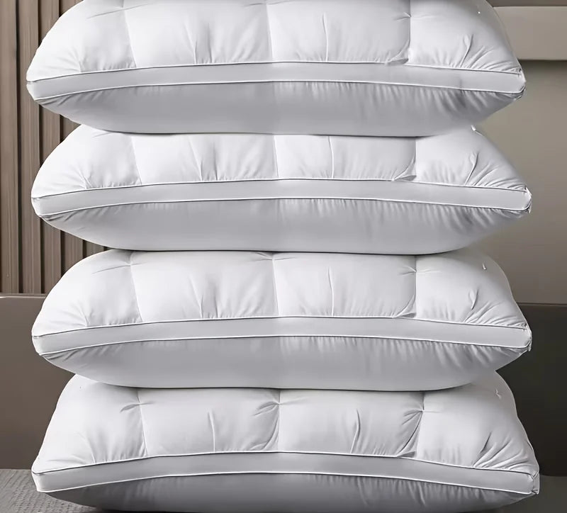 Luxury Hotel-Quality Pillow for Deep Sleep. Ergonomic Design Supports Back, Side and Stomach Sleepers. Filled with Durable High-