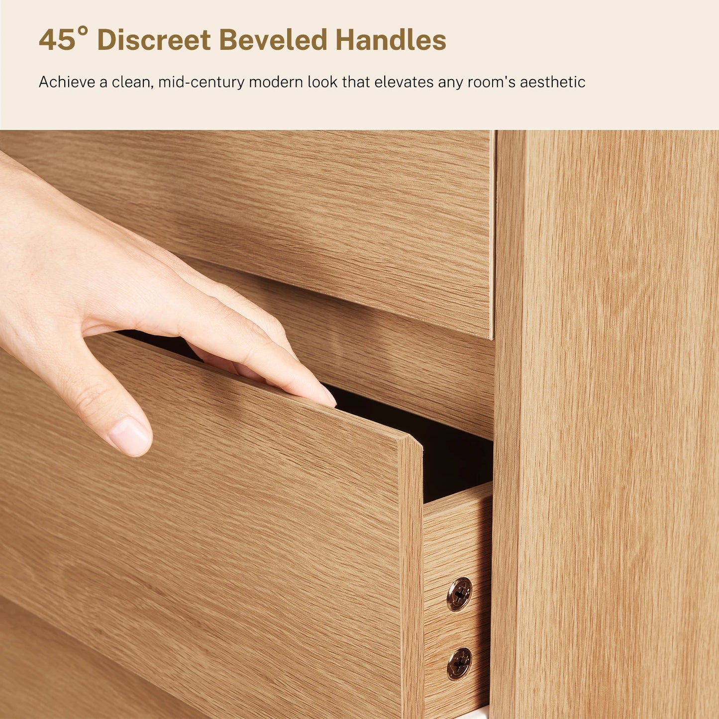9 Drawer Dresser for Bedroom, 63" Wide Dressers & Chest of Drawers with Curved Profile Design, Wood Closet Storage Dressers Orga