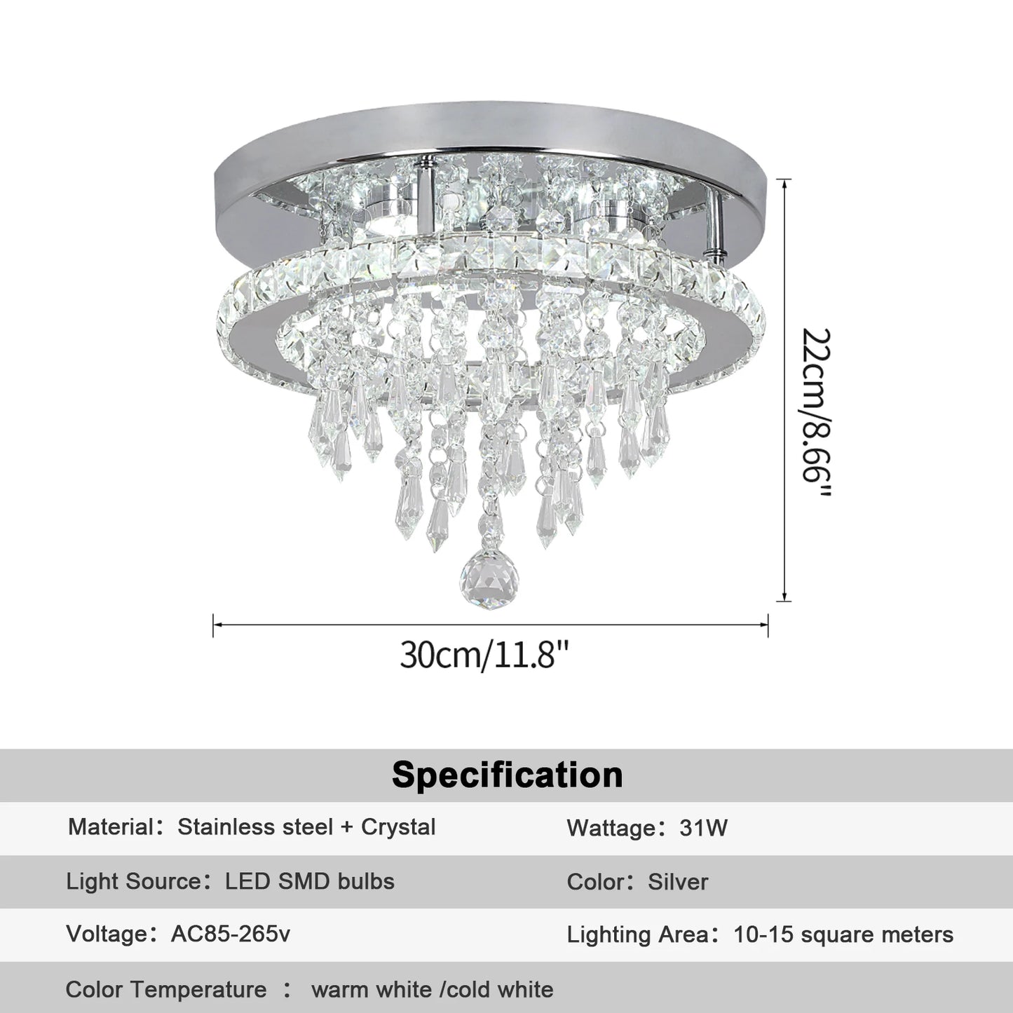 Raindrop Led Crystal Pendant Light Modern Luxury Chandelier Living Dining Room Ceiling Lamps House Decor Lustre Hanging Fixtures
