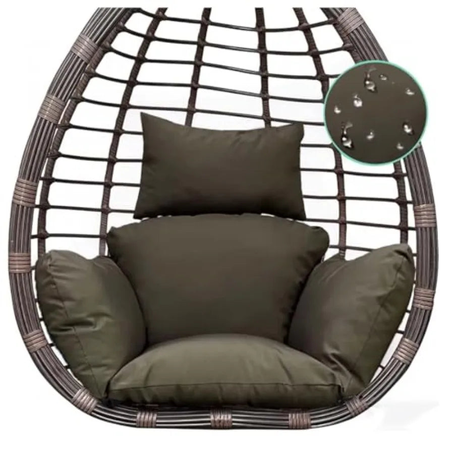 Indoor Outdoor Egg Chair Cushion Thick Hanging Chair Cushions Soft Seat Pad for Patio Garden Bedroom
