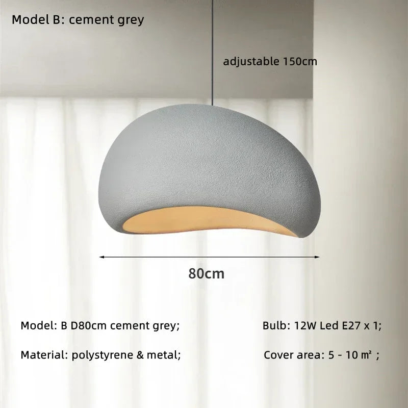 LED Pendant Lights White Resin Hanging Lamp for Living Dining Room Restaurant Decor Chandelier Art Suspension Luminaire