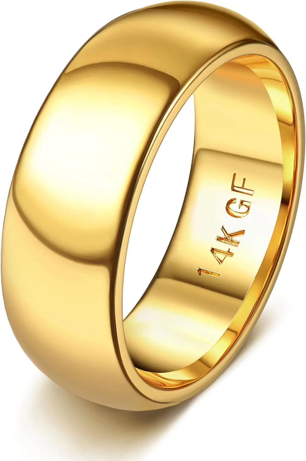 DrPerfect 14K Gold Plated Ring Unisex Comfort Fit Non Tarnish