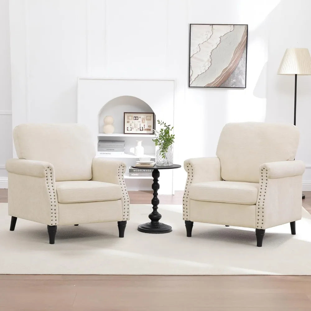 Accent Chair for Living Room, Modern Mid Century Reading Chair Armchair High Back Upholstered Armchair, Customized