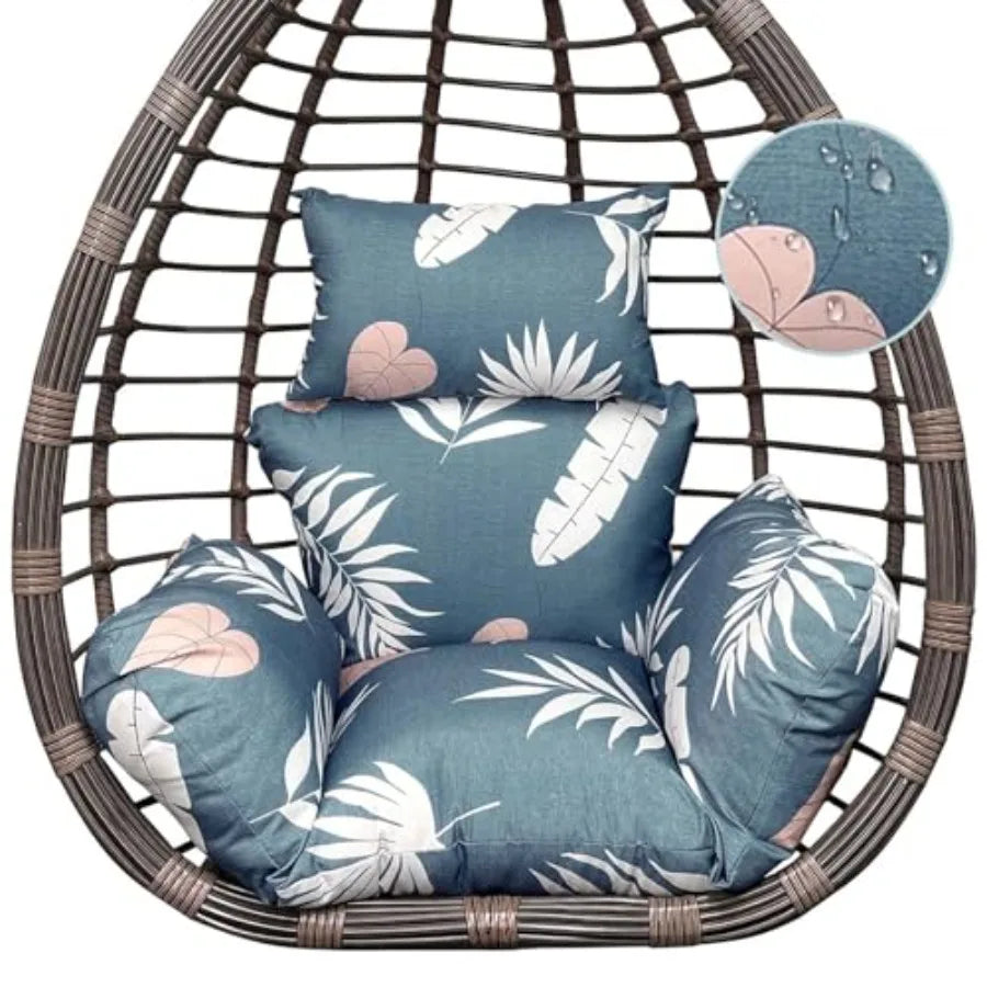 Indoor Outdoor Egg Chair Cushion Thick Hanging Chair Cushions Soft Seat Pad for Patio Garden Bedroom