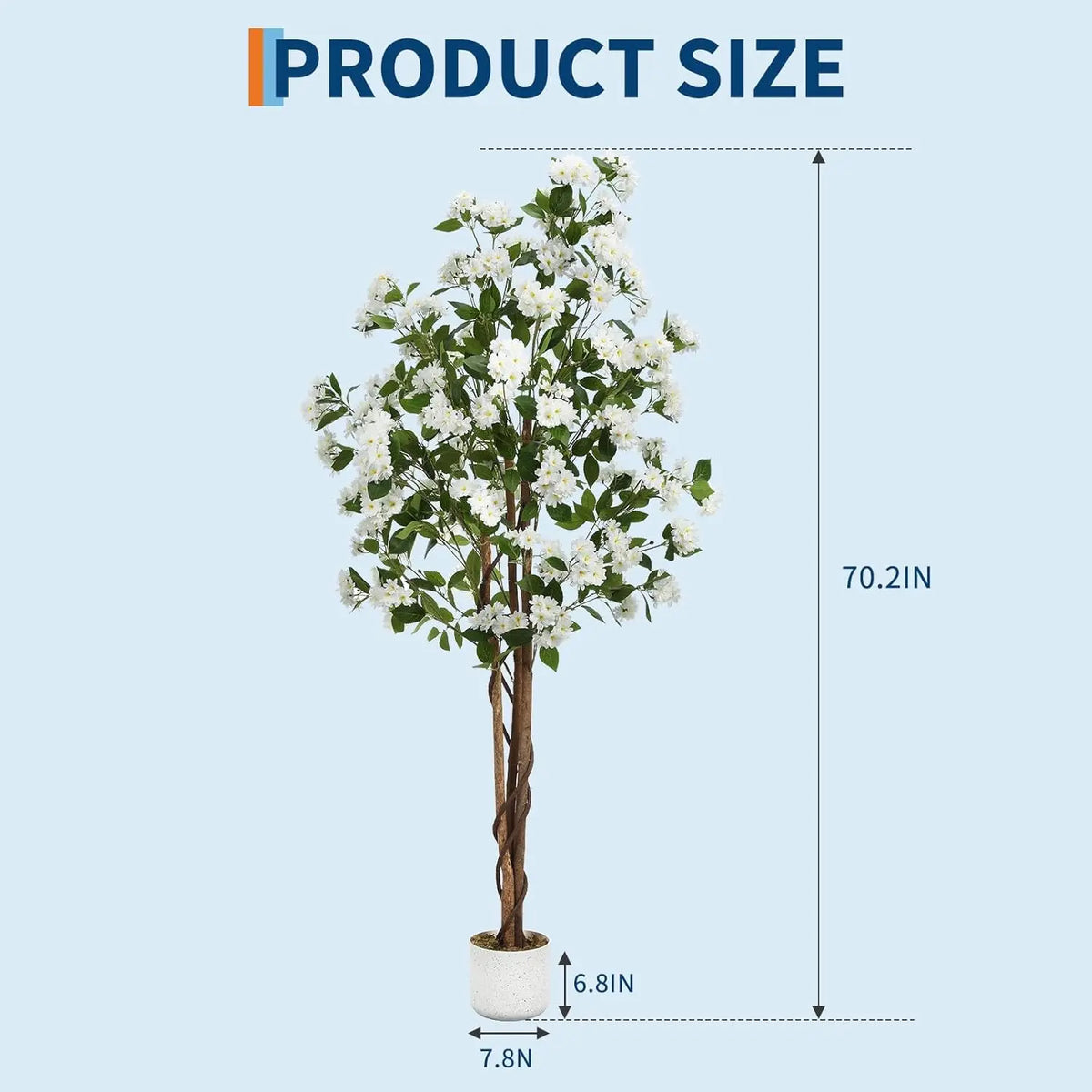 HiMISS Artificial Osmanthus Tree In Planter For Home Decor