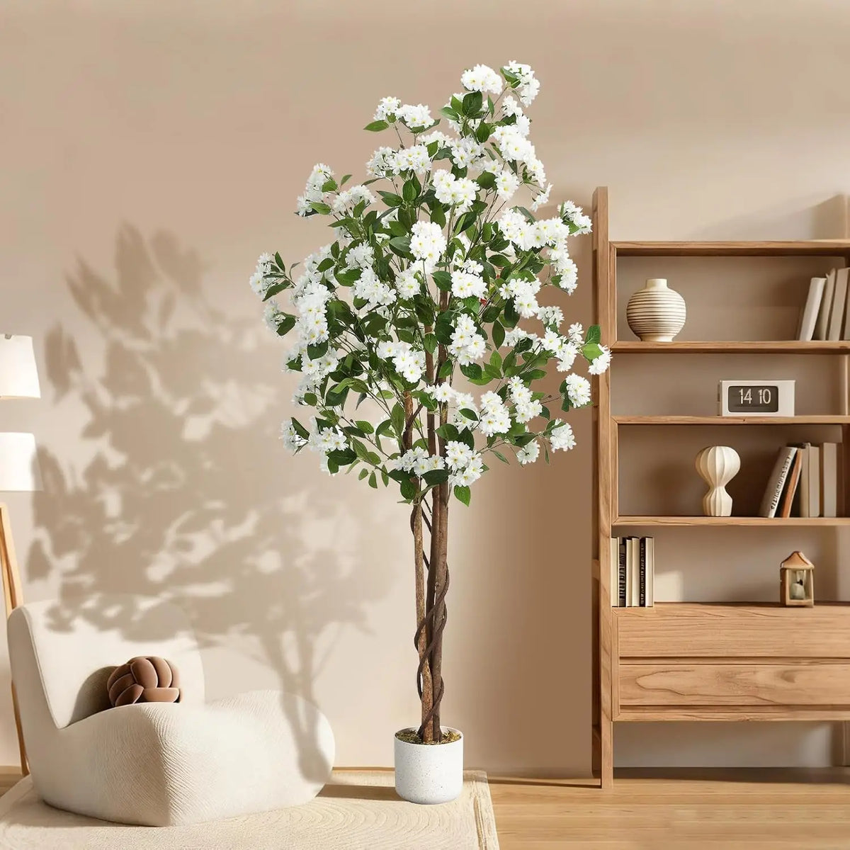 HiMISS Artificial Osmanthus Tree In Planter For Home Decor