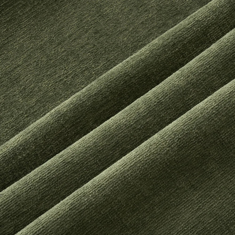 Olive Green Chenille Throw Pillow Covers 18x18 Set of 2 Soft Decorative for Sofa Living Room Bedroom