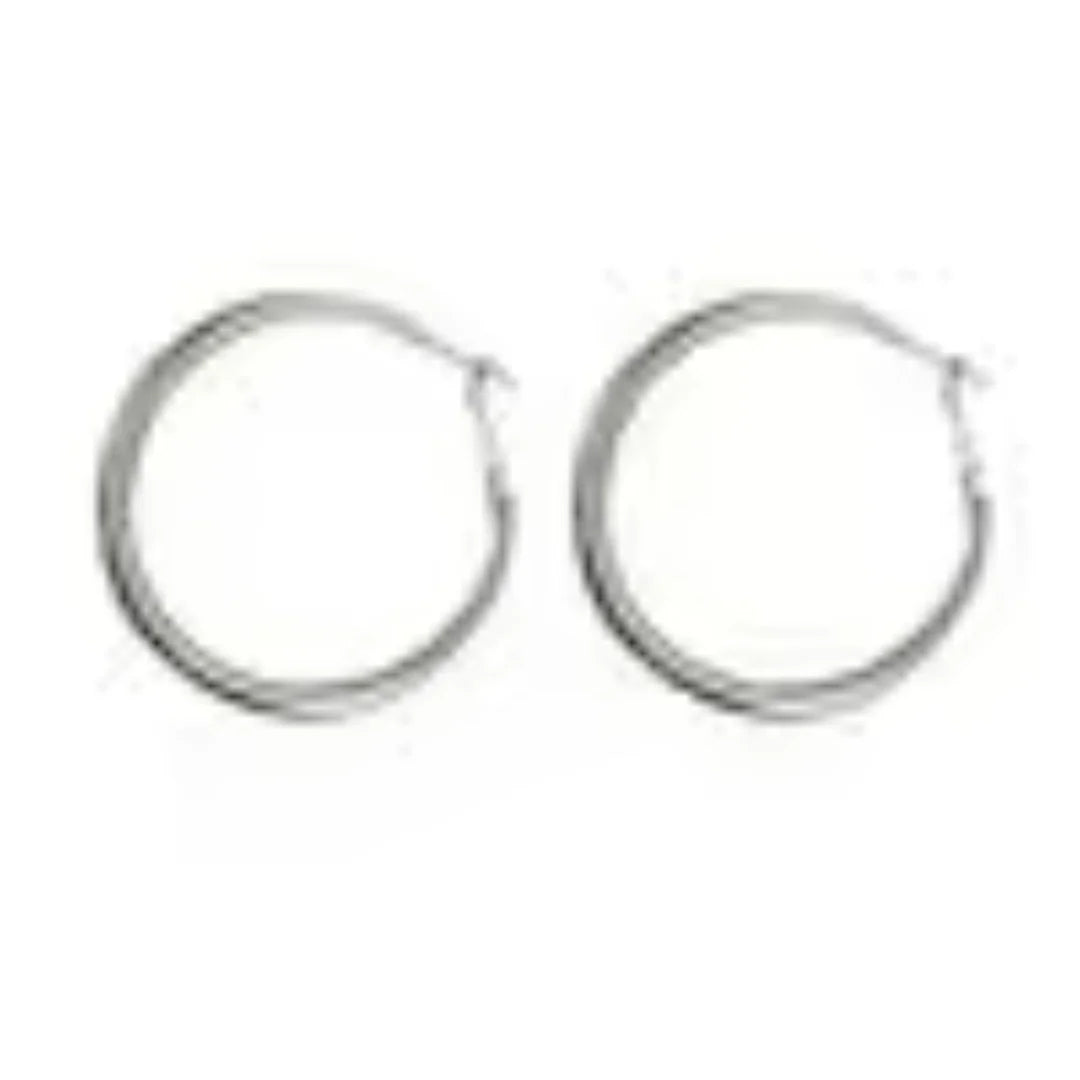 Classic Simple Geometric Round Big Stainless Steel Hoop Earrings for Women Exaggeration Circle Bride Earrings Jewelry Accessory