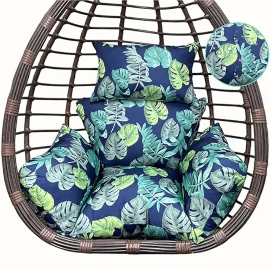 Indoor Outdoor Egg Chair Cushion Thick Hanging Chair Cushions Soft Seat Pad for Patio Garden Bedroom