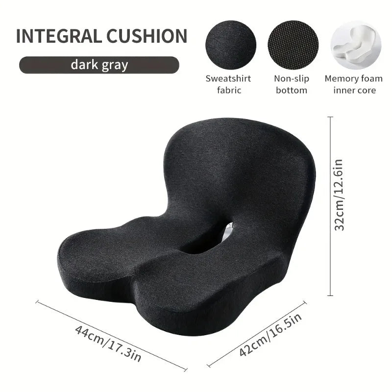 Memory Foam L Shaped Integrated Seat Cushion Lumbar Support Chair Pad For Car Truck Office Desk Gaming Chair