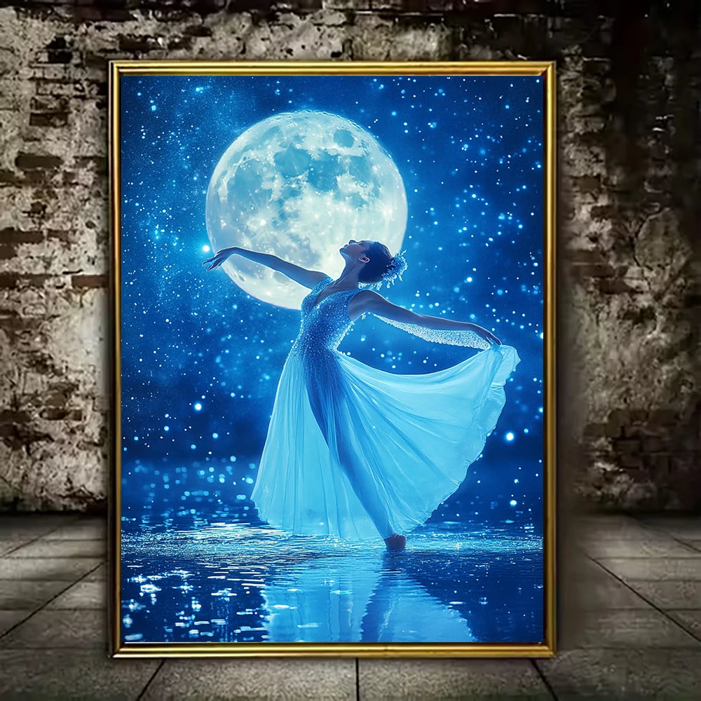2D flat Vertical Diamond Painting, Upright Wall Decor, Tall Space Holiday Gift, Vertical Souvenir and Elegant Hanging Art for Narrow Walls