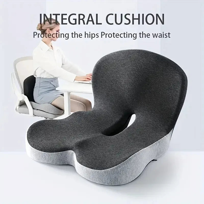Memory Foam L Shaped Integrated Seat Cushion Lumbar Support Chair Pad For Car Truck Office Desk Gaming Chair