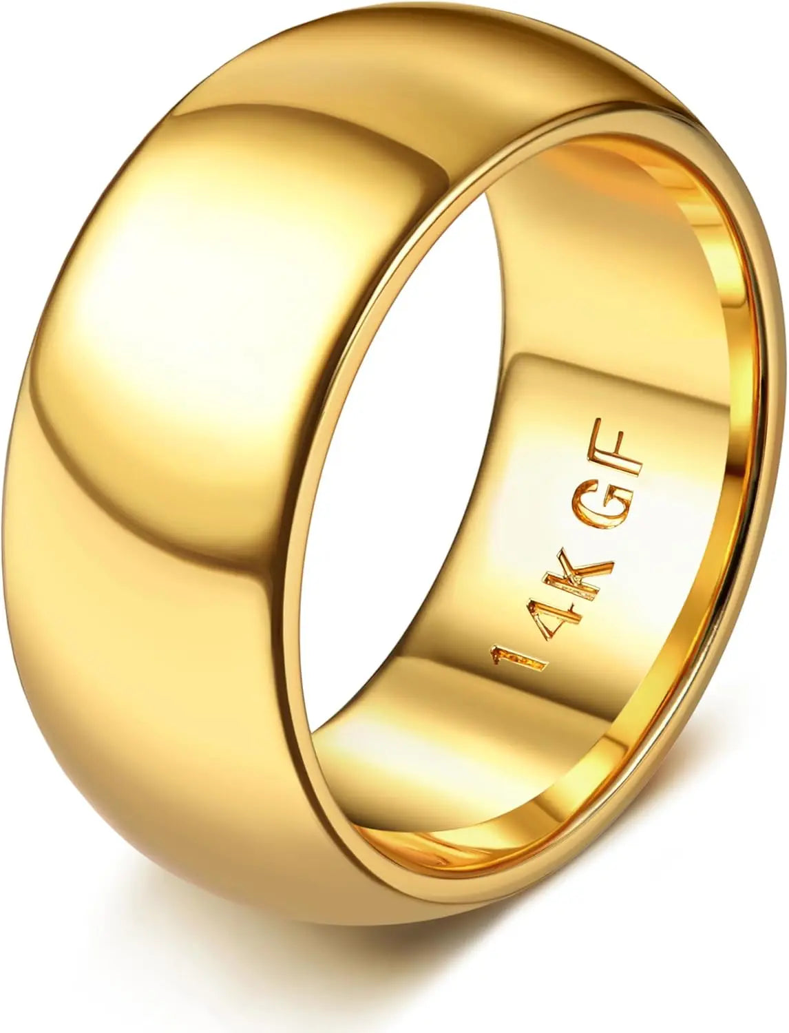 DrPerfect 14K Gold Plated Ring Unisex Comfort Fit Non Tarnish