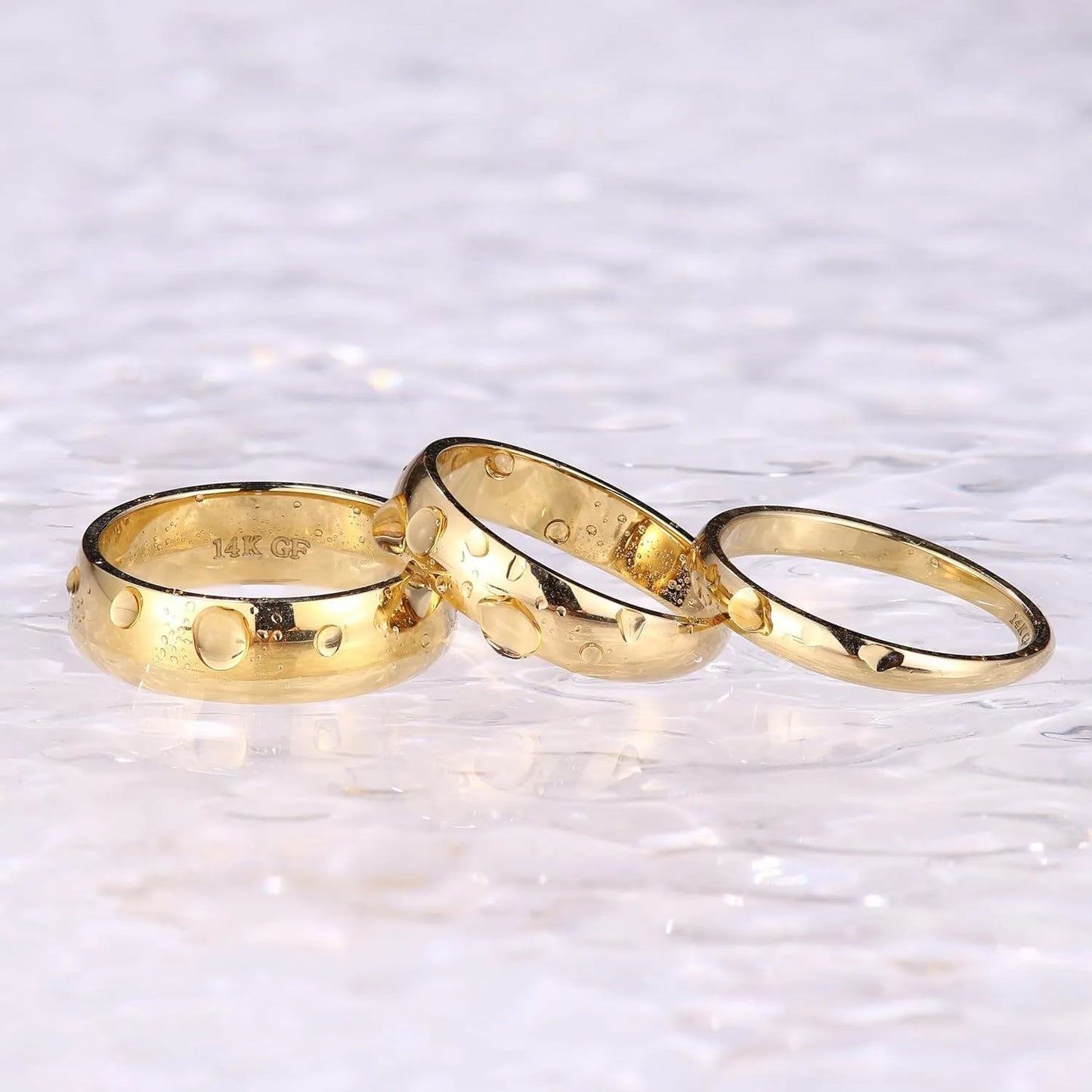 DrPerfect 14K Gold Plated Ring Unisex Comfort Fit Non Tarnish