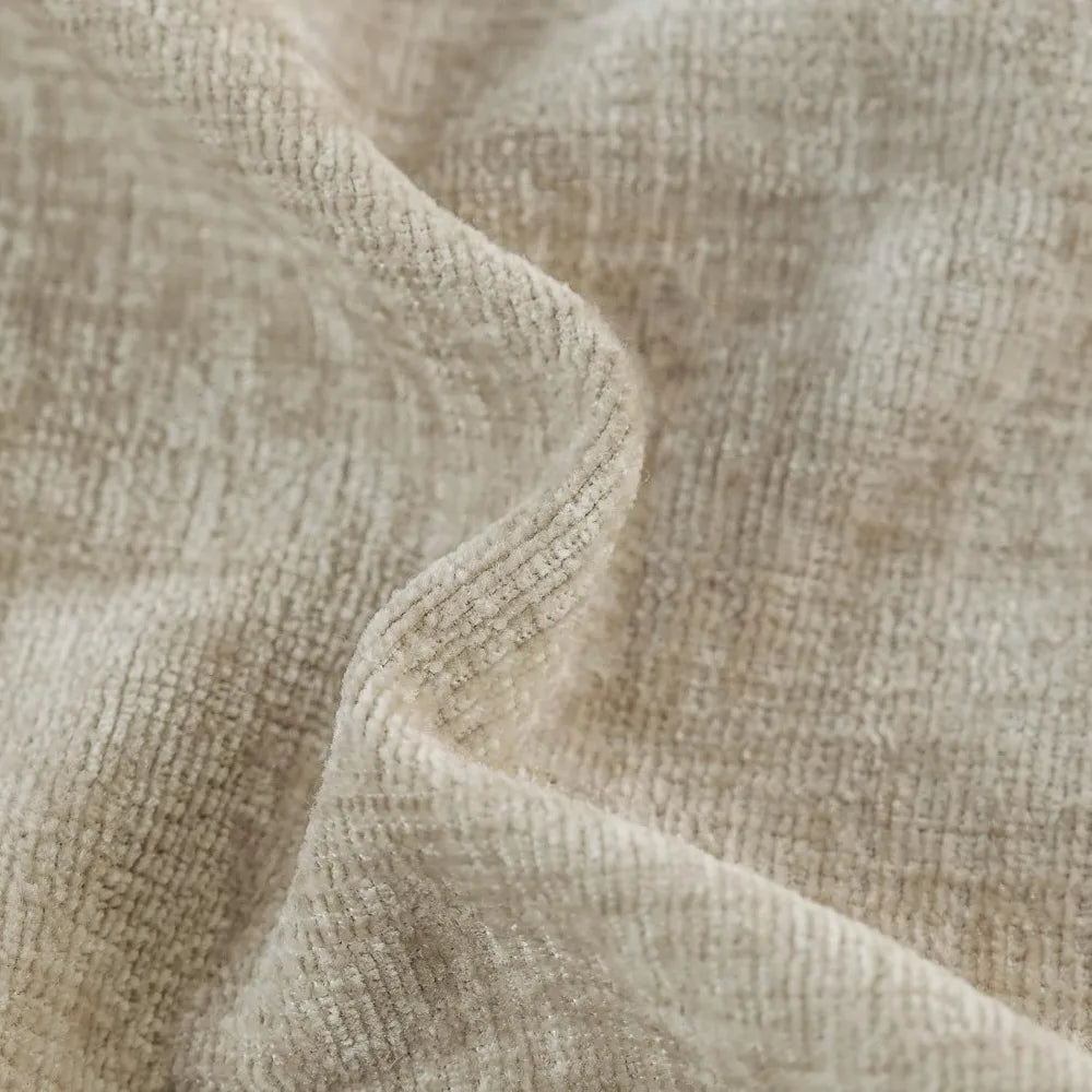 Cozy Chenille Throw Pillow Covers 20x12 Inch Set of 2 with Pom Poms for Couch Sofa Bed Taupe