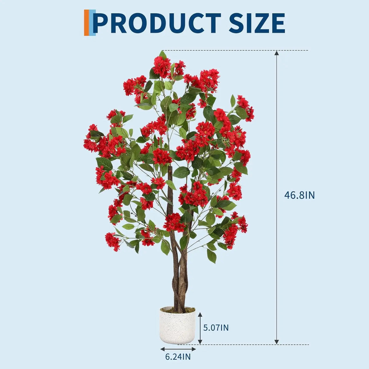HiMISS Artificial Osmanthus Tree In Planter For Home Decor