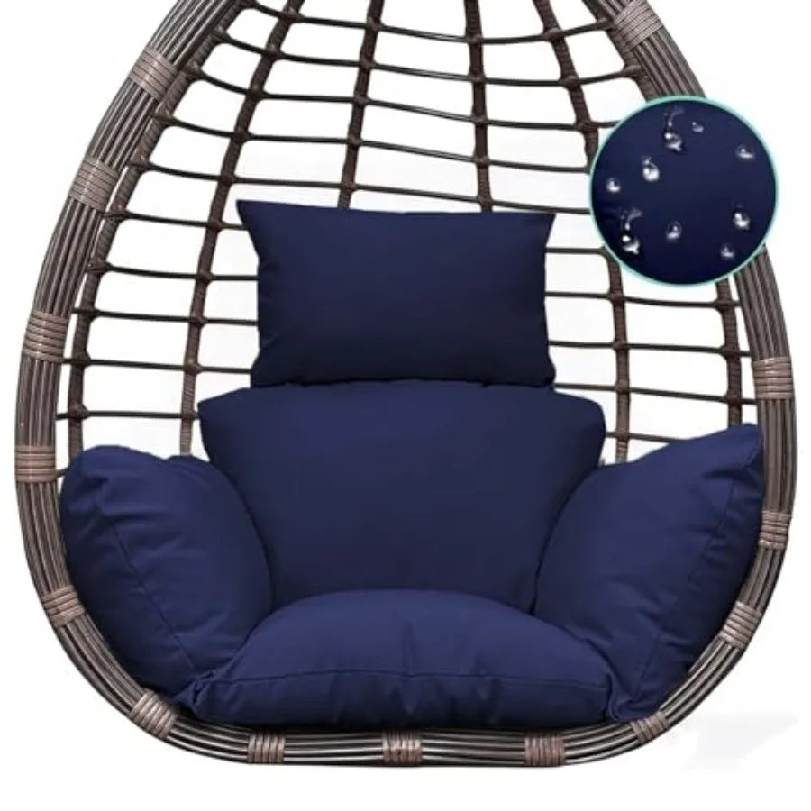 Indoor Outdoor Egg Chair Cushion Thick Hanging Chair Cushions Soft Seat Pad for Patio Garden Bedroom