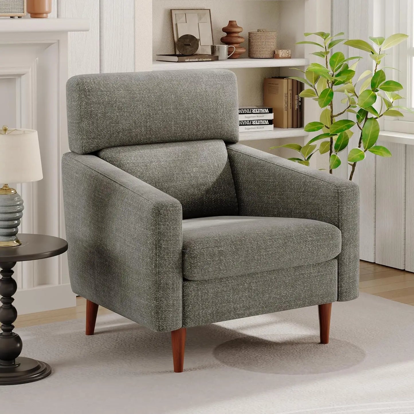 Mid-Century Oversized Accent Chair,Modern Upholstered Living Room Chairs，Wide Comfy Reading Chair for, Customized