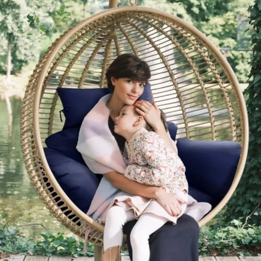 Indoor Outdoor Egg Chair Cushion Thick Hanging Chair Cushions Soft Seat Pad for Patio Garden Bedroom