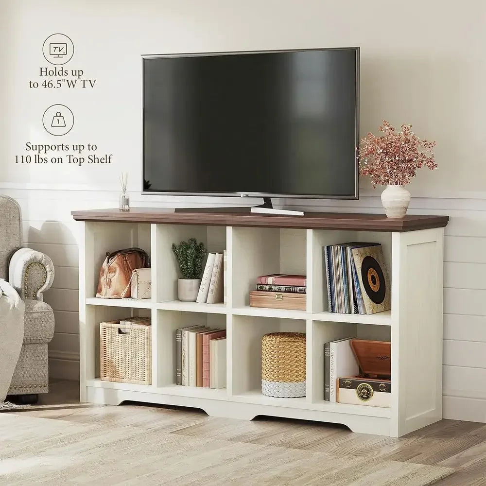 OiGo 8 Cube Organizer Bookcase, ern armhouse Open Shel or Storage Bins & Decor, Display Bookshel ole Closet or Living Room, Bedr