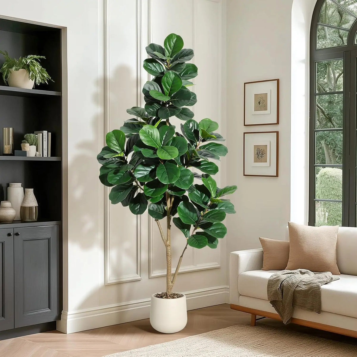HiMiss Artificial Fiddle Leaf Fig Tree Indoor Home Decoration