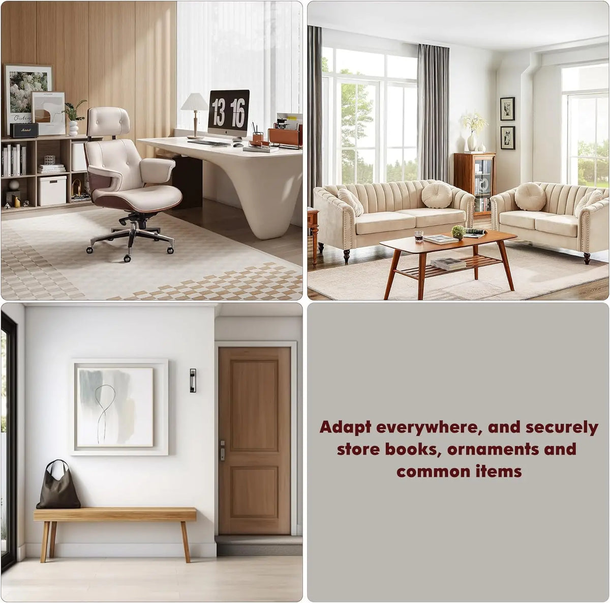 Garvee 1PC Multifunction Wood Cabinet Bookcase with Drawer Simple Bookshelf Floor-To-Ceiling household Living Room Door Layered Storage for Home Furniture  ﻿