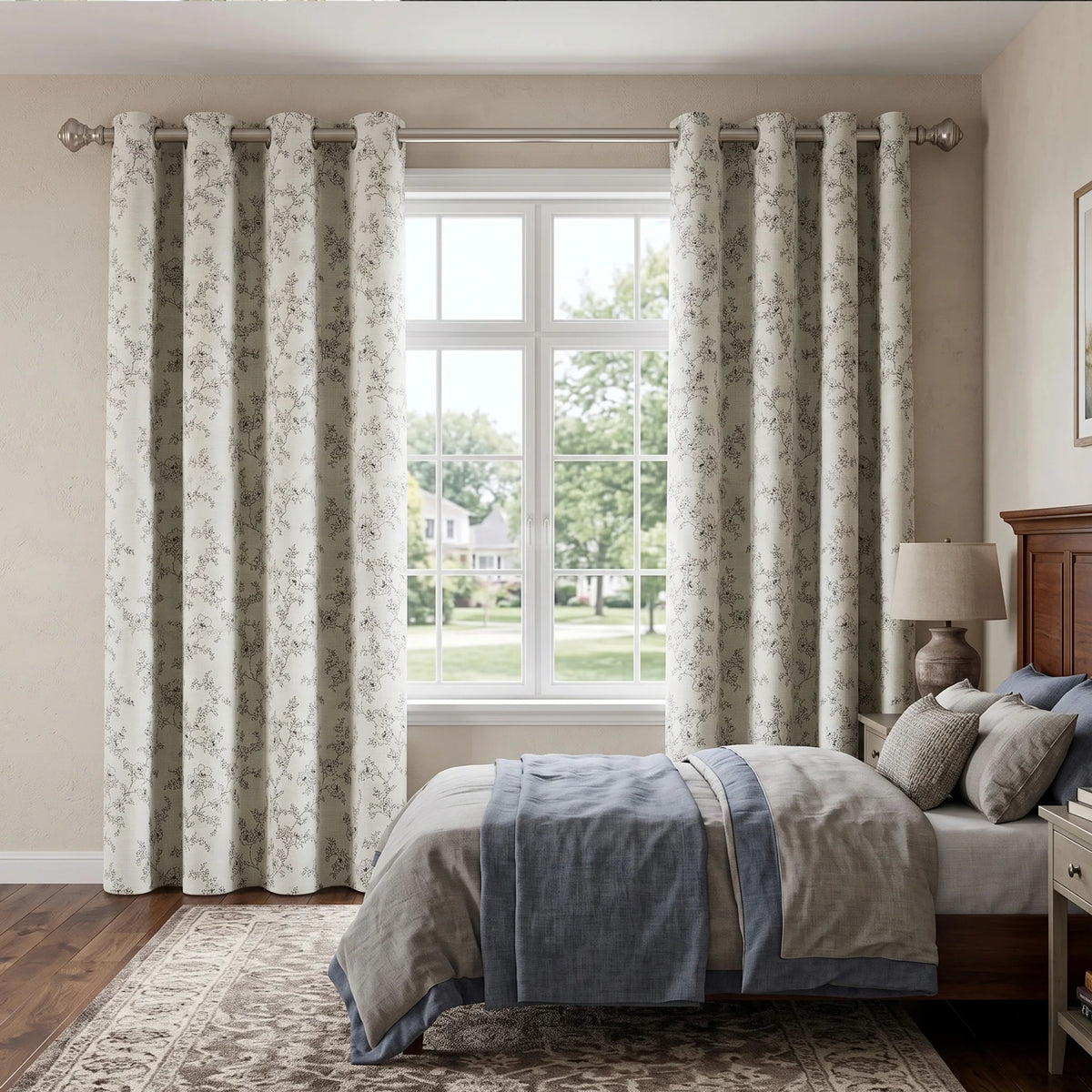 Blackout Window Curtains With Thermal Insulation And Grommet Top