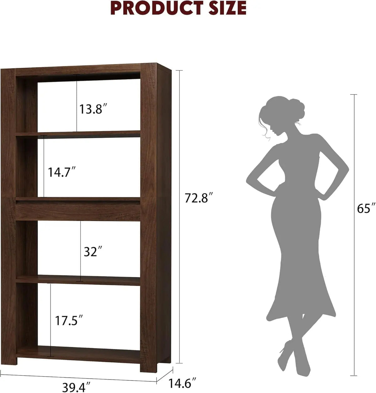 Garvee 1PC Multifunction Wood Cabinet Bookcase with Drawer Simple Bookshelf Floor-To-Ceiling household Living Room Door Layered Storage for Home Furniture  ﻿
