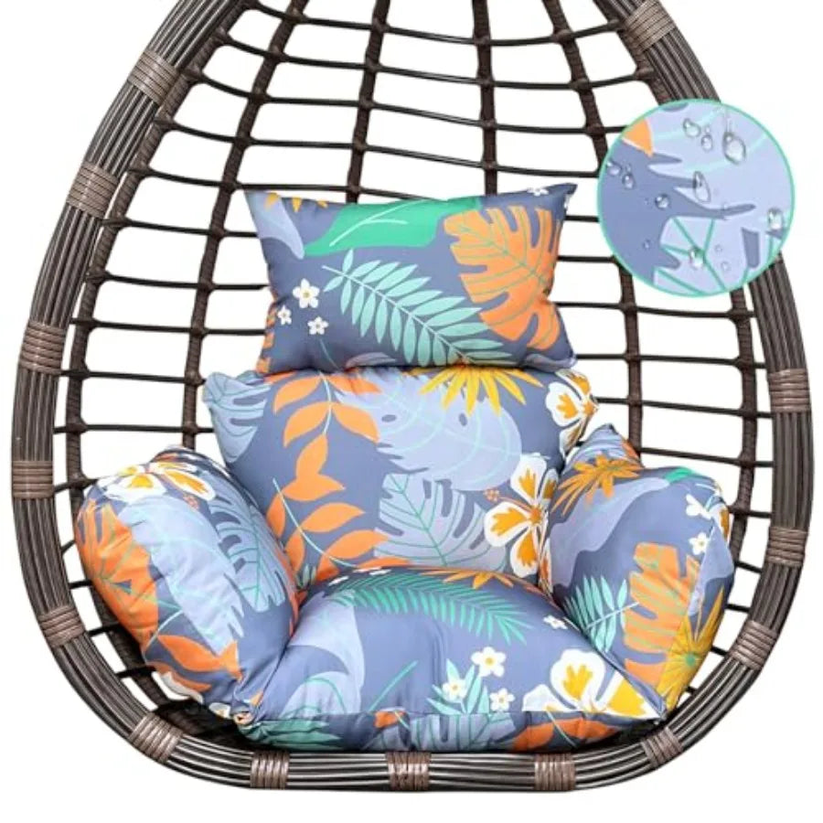 Indoor Outdoor Egg Chair Cushion Thick Hanging Chair Cushions Soft Seat Pad for Patio Garden Bedroom