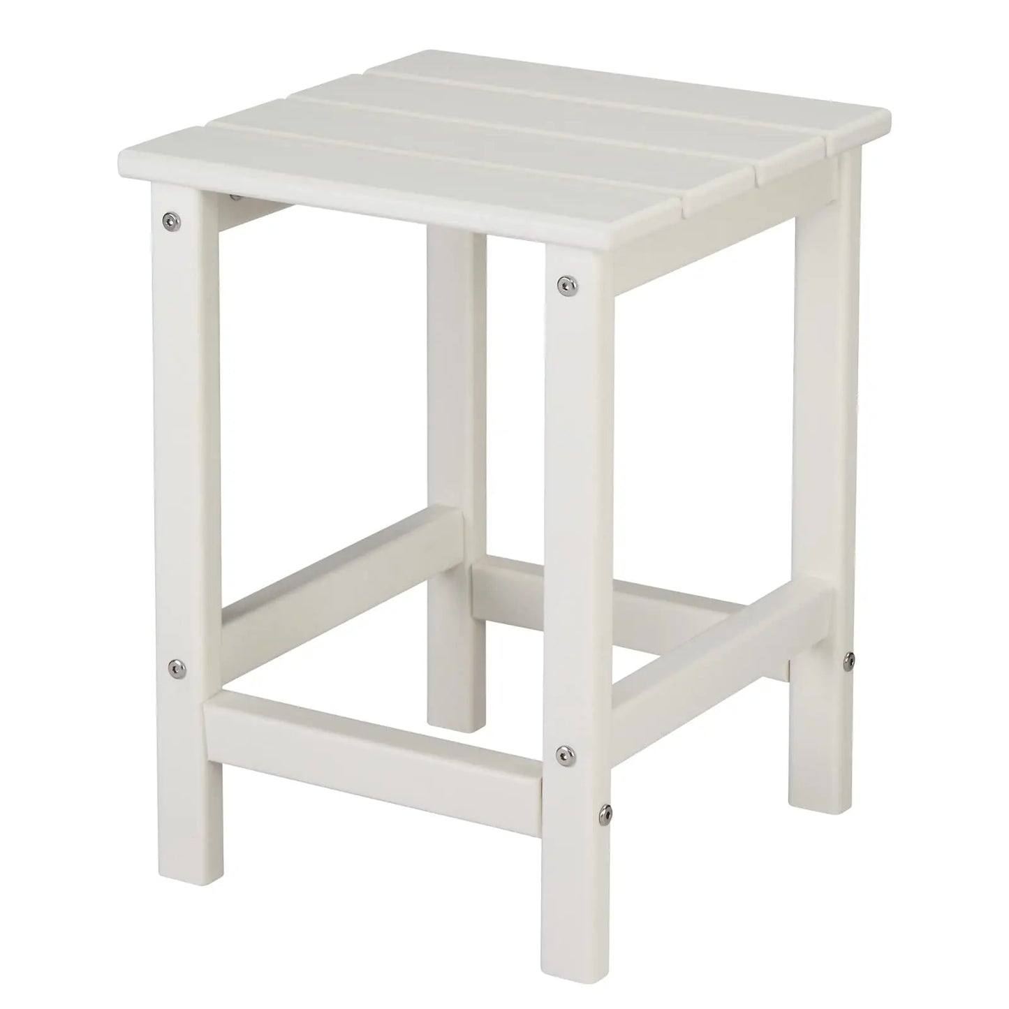 VINGLI HDPE Adirondack Side Table Weather Resistant Indoor Outdoor Patio End Table for Living Room Garden Decor