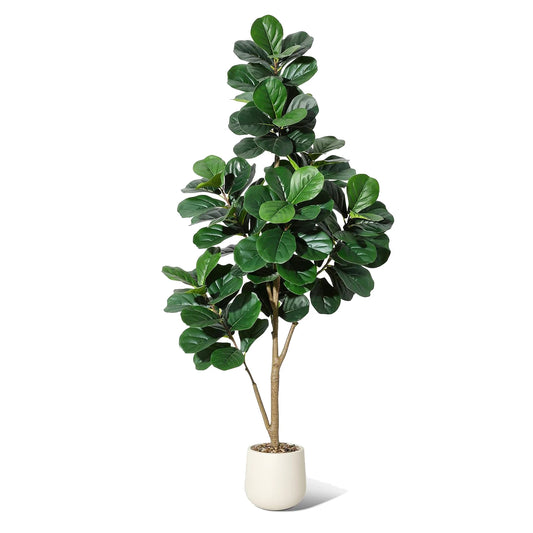 HiMiss Artificial Fiddle Leaf Fig Tree Indoor Home Decoration