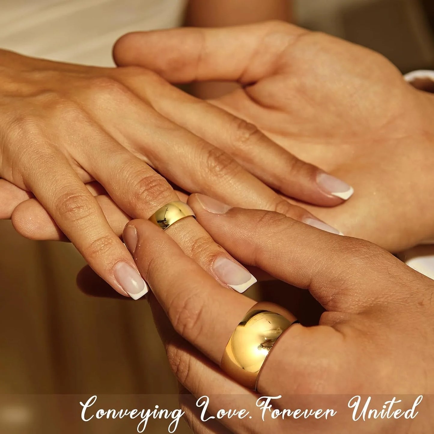 DrPerfect 14K Gold Plated Ring Unisex Comfort Fit Non Tarnish