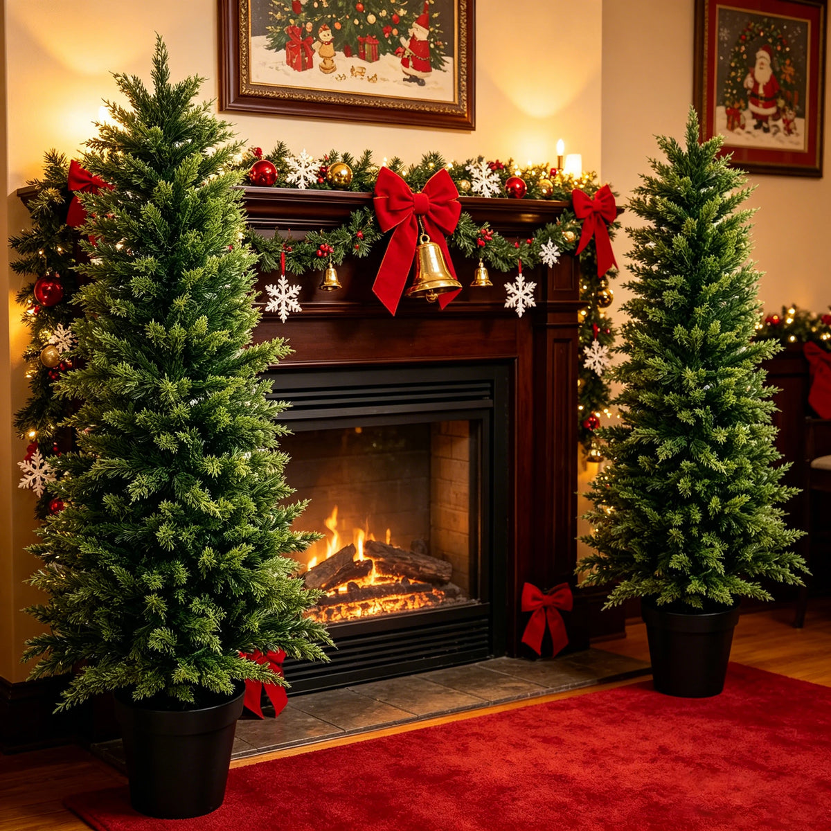 Realistic Cedar Topiary Tree For Outdoor Patio Garden Decor