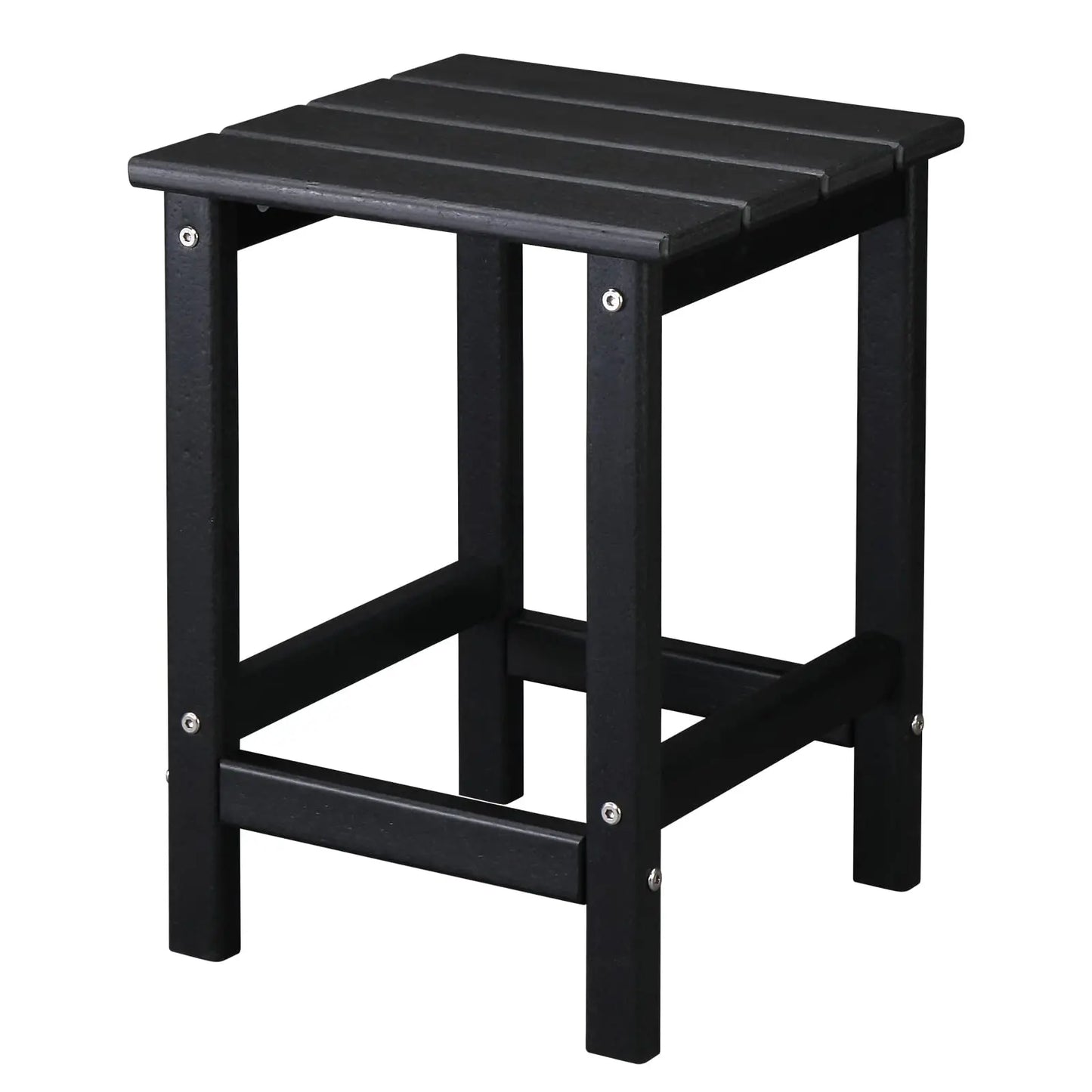 VINGLI HDPE Adirondack Side Table Weather Resistant Indoor Outdoor Patio End Table for Living Room Garden Decor