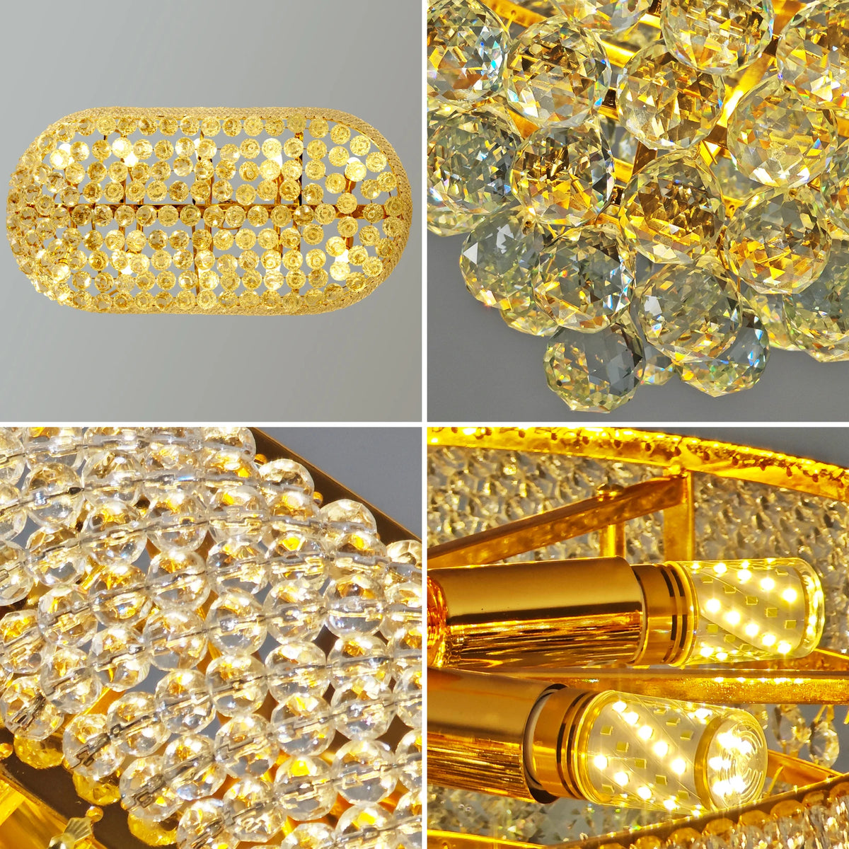 Vrygle 10 Light Rectangular Crystal Chandelier Ceiling Light