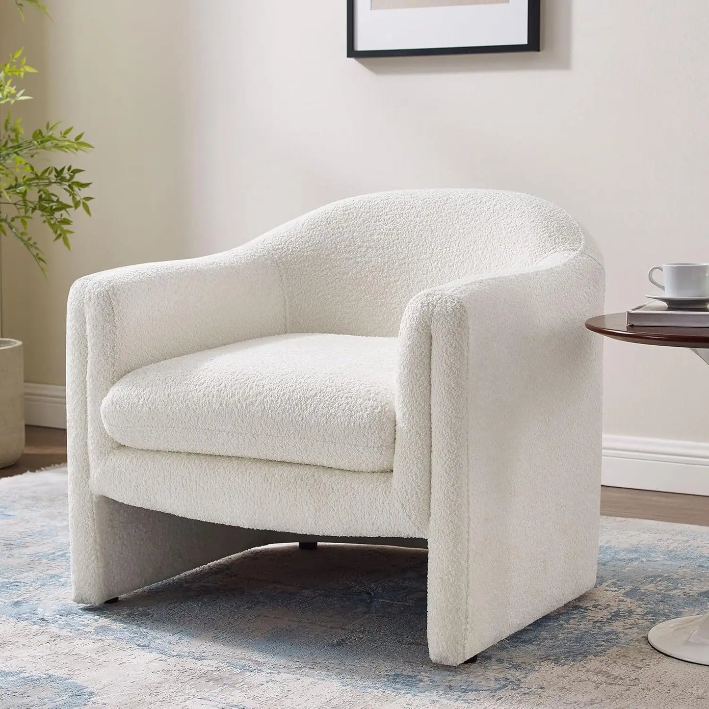 31.2" Accent Chair, Modern Upholstered Living Room Chairs, Comfy Single Sofa Chair for Office, Bedroom, Waiting, Customized