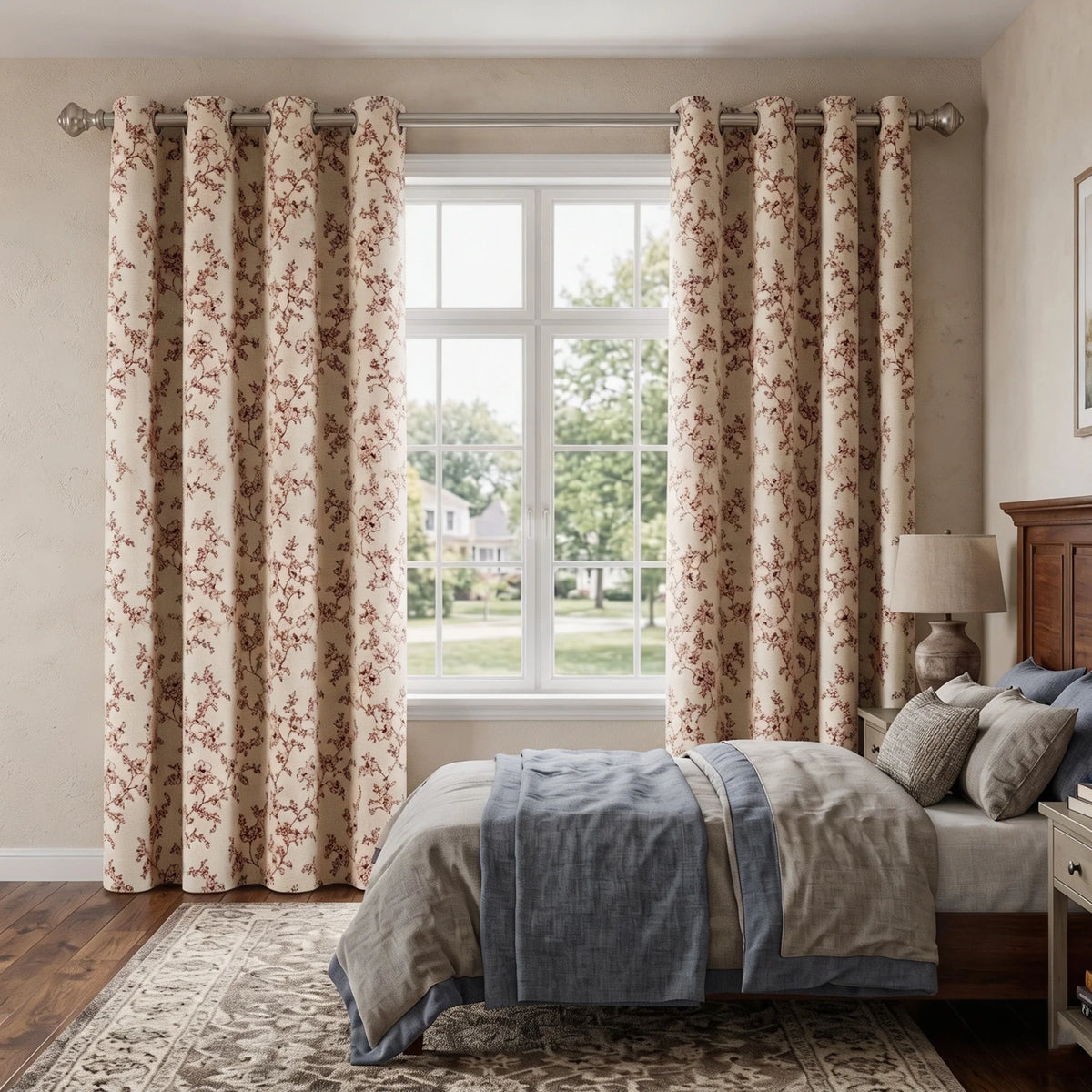 Blackout Window Curtains With Thermal Insulation And Grommet Top