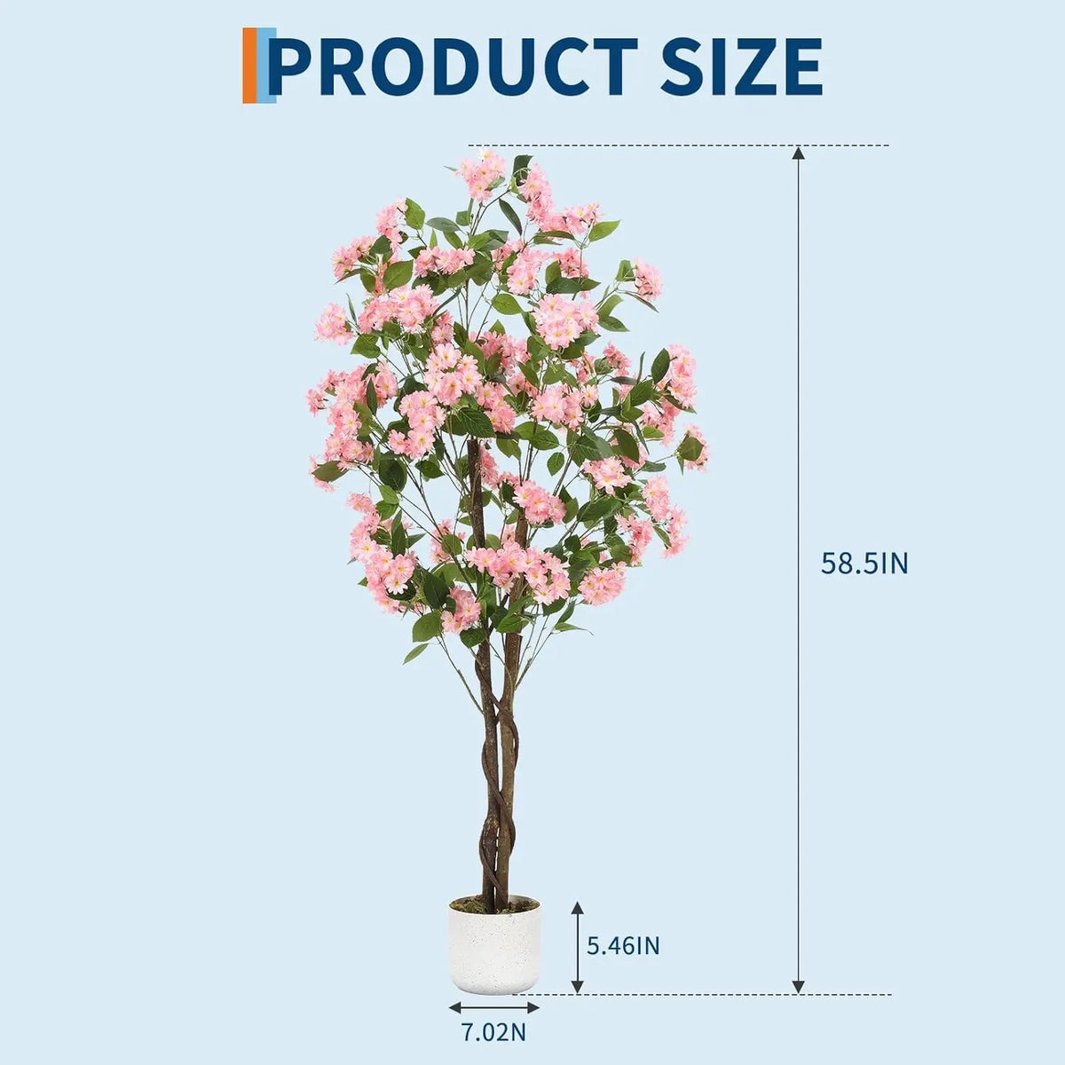 HiMISS Artificial Osmanthus Tree In Planter For Home Decor
