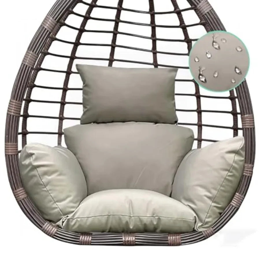 Indoor Outdoor Egg Chair Cushion Thick Hanging Chair Cushions Soft Seat Pad for Patio Garden Bedroom