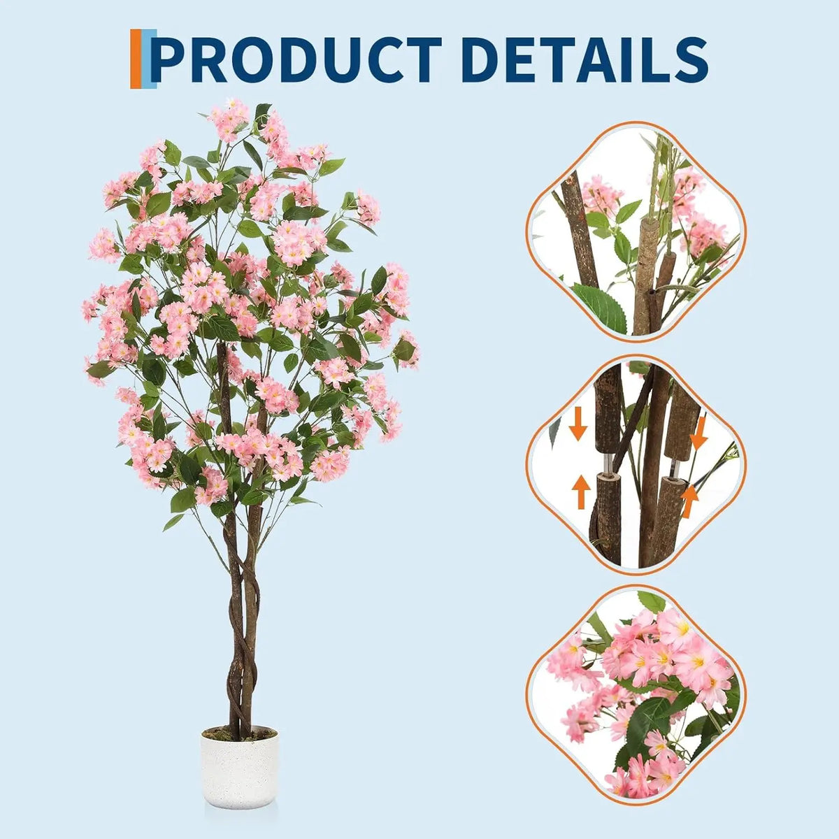 HiMISS Artificial Osmanthus Tree In Planter For Home Decor