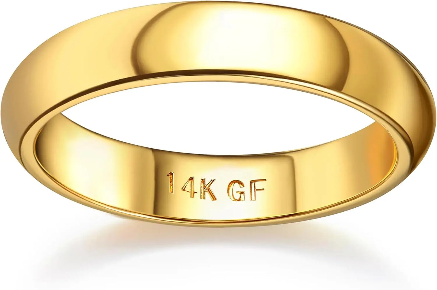 DrPerfect 14K Gold Plated Ring Unisex Comfort Fit Non Tarnish