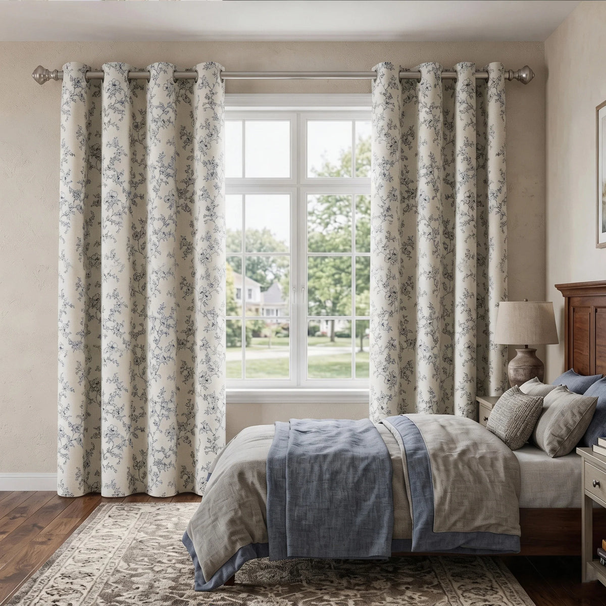 Blackout Window Curtains With Thermal Insulation And Grommet Top