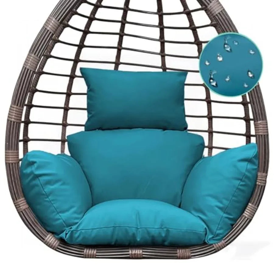 Indoor Outdoor Egg Chair Cushion Thick Hanging Chair Cushions Soft Seat Pad for Patio Garden Bedroom