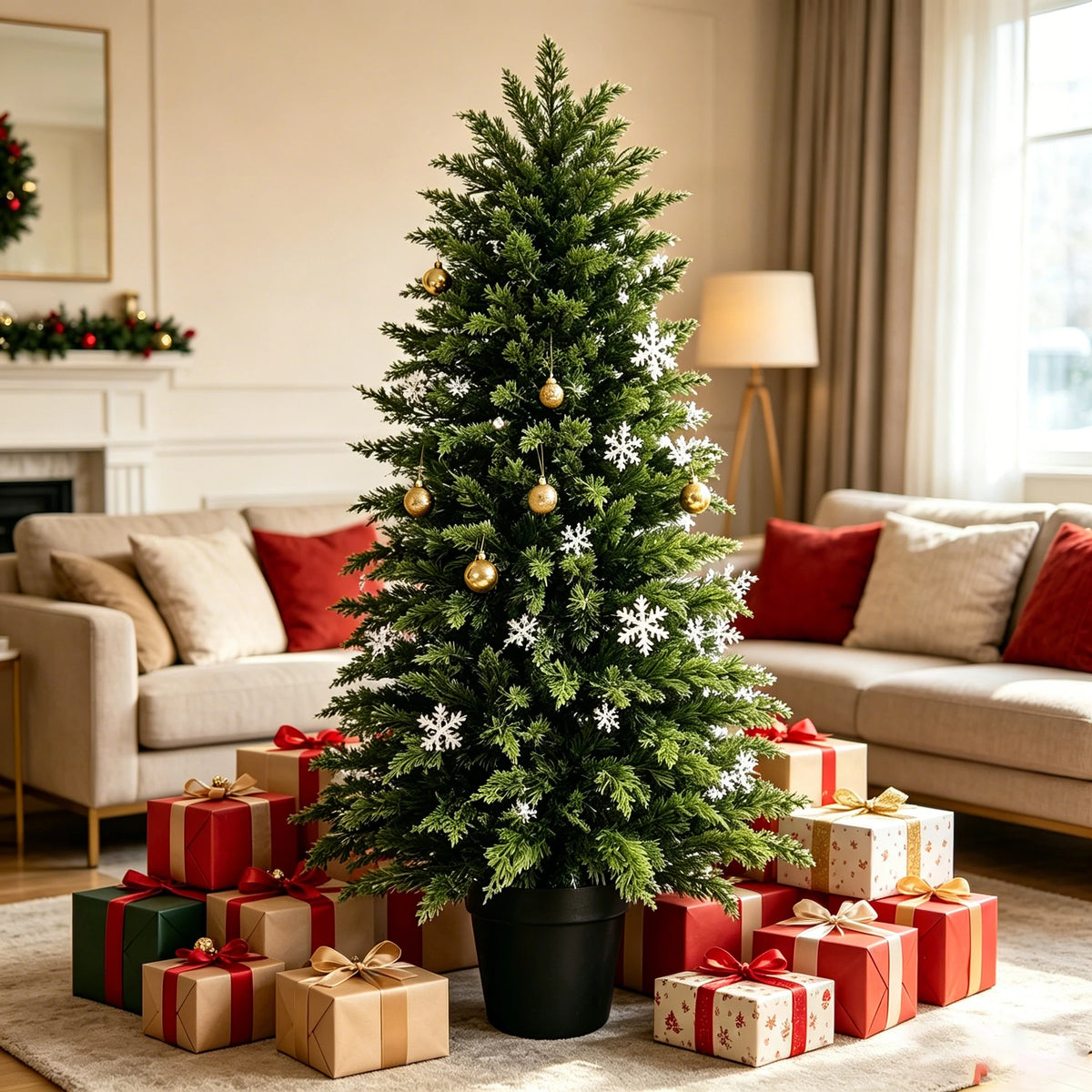 Realistic Cedar Topiary Tree For Outdoor Patio Garden Decor