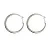 Classic Simple Geometric Round Big Stainless Steel Hoop Earrings for Women Exaggeration Circle Bride Earrings Jewelry Accessory